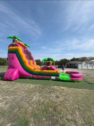 486686414 122187061424263184 219359440743342872 n 1749588212 24' MAGENTA MADNESS DUAL LANE WET/DRY SLIDE