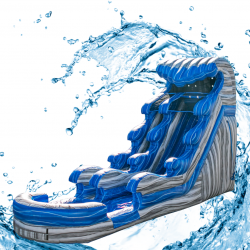 18' Tidal Wave Wet/Dry Single Lane Slide