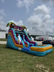 15' Beach Life Double Lane Wet/Dry Slide